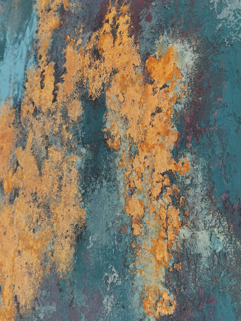 имитация ржавчины при помощи декоративной штукатурки, декоративная штукатурка минск, акцентная стена
