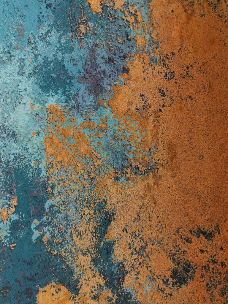 имитация ржавчины при помощи декоративной штукатурки, декоративная штукатурка минск, акцентная стена