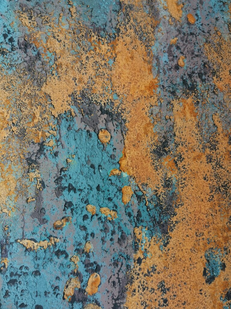 имитация ржавчины, акцентная стена, декоративная штукатурка минск